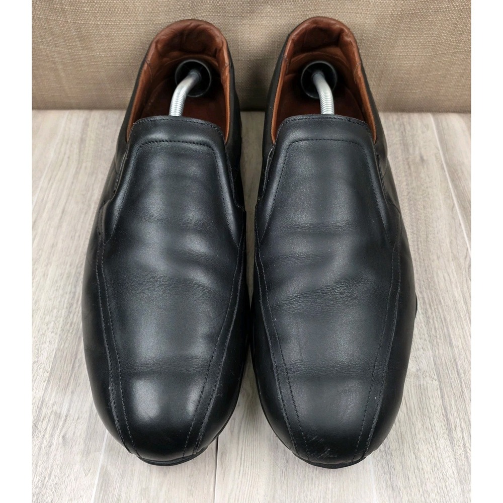 Allen Edmonds Gommus Black Leather Slip On Comfort Orthotic Loafers Mens Size 13
